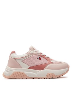 Sneakersy Tommy Hilfiger T3A9-33219-1695 Rosa/Bianco X054 ze sklepu eobuwie.pl w kategorii Buty sportowe dziecięce - zdjęcie 170880154