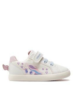 Sneakersy Geox B Gisli Girl B451MC 01054 C0406 S White/Pink ze sklepu eobuwie.pl w kategorii Buty sportowe dziecięce - zdjęcie 170880184