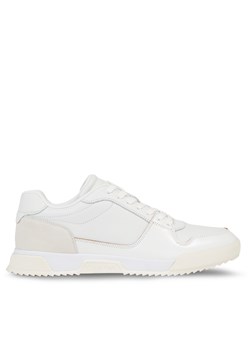 Sneakersy Calvin Klein Low Top Lace Up Lth HM0HM01173 White Mix 0K5 ze sklepu eobuwie.pl w kategorii Buty sportowe męskie - zdjęcie 170880234