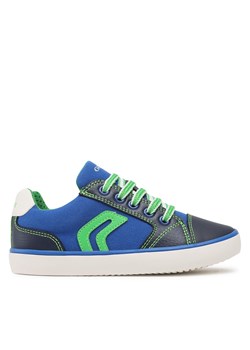 Sneakersy Geox J Gisli Boy J155CD010FEC4165 S Royal/Green ze sklepu eobuwie.pl w kategorii Trampki dziecięce - zdjęcie 170880344