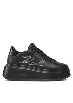Sneakersy KARL LAGERFELD KL63510A Black Lthr/Mono 00X ze sklepu eobuwie.pl w kategorii Buty sportowe damskie - zdjęcie 170880621