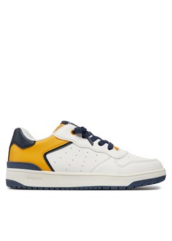 Sneakersy Geox J Washiba Boy J45LQB 05411 C0592 D White/Yellow ze sklepu eobuwie.pl w kategorii Półbuty dziecięce - zdjęcie 170880863