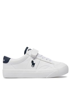 Sneakersy Polo Ralph Lauren RL00566100 C White Tumbled W/ Navy Pp ze sklepu eobuwie.pl w kategorii Trampki dziecięce - zdjęcie 170881142