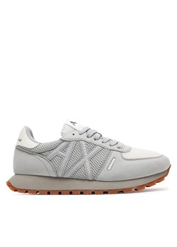 Sneakersy Armani Exchange XUX169 XV660 T701 Gray+Off White ze sklepu eobuwie.pl w kategorii Buty sportowe męskie - zdjęcie 170881244
