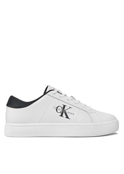 Sneakersy Calvin Klein Jeans Classic Cupsole Low Laceup Lth YM0YM00864 Bright White/Black 01W ze sklepu eobuwie.pl w kategorii Buty sportowe damskie - zdjęcie 170881273