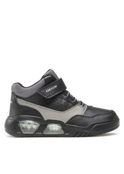 Sneakersy Geox J Illuminus Boy J36GVB 05411 C0005 S Czarny ze sklepu eobuwie.pl w kategorii Buty sportowe dziecięce - zdjęcie 170881311
