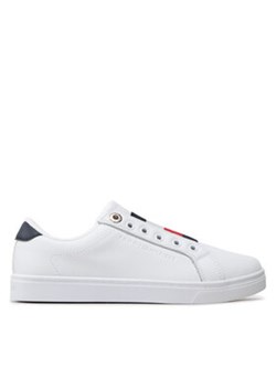 Tommy Hilfiger Sneakersy Essential Slip On Sneaker FW0FW06904 Biały ze sklepu MODIVO w kategorii Trampki damskie - zdjęcie 170882004