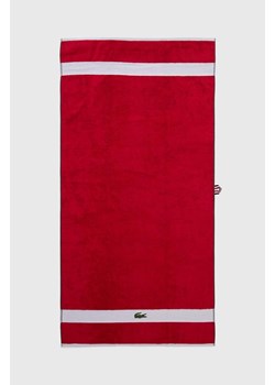 Lacoste ręcznik bawełniany L Casual Rouge 70 x 140 cm ze sklepu ANSWEAR.com w kategorii Ręczniki - zdjęcie 170883793