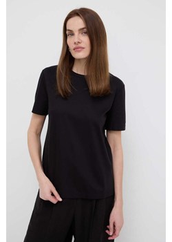 Max Mara Leisure t-shirt damski kolor czarny ze sklepu ANSWEAR.com w kategorii Bluzki damskie - zdjęcie 170884180