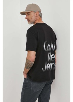 Calvin Klein Jeans t-shirt bawełniany męski kolor czarny z nadrukiem ze sklepu ANSWEAR.com w kategorii T-shirty męskie - zdjęcie 170884244