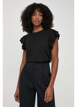 Silvian Heach t-shirt bawełniany kolor czarny ze sklepu ANSWEAR.com w kategorii Bluzki damskie - zdjęcie 170884264