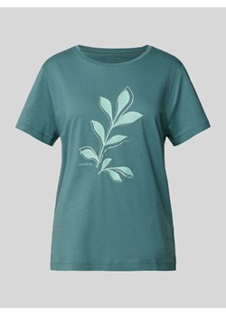 T-shirt z nadrukiem z motywem i wyhaftowanym motywem ze sklepu Peek&Cloppenburg  w kategorii Bluzki damskie - zdjęcie 170885544