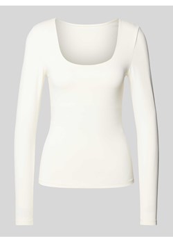 Bluzka z długim rękawem i głębokim,okrągłym dekoltem model ‘LEA’ ze sklepu Peek&Cloppenburg  w kategorii Bluzki damskie - zdjęcie 170885633