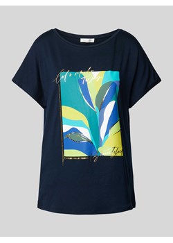 T-shirt z nadrukiem z motywem i okrągłym dekoltem ze sklepu Peek&Cloppenburg  w kategorii Bluzki damskie - zdjęcie 170885634
