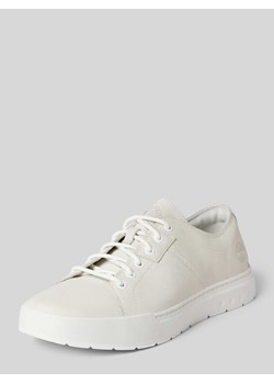 Sneakersy ze skóry w jednolitym kolorze ze sklepu Peek&Cloppenburg  w kategorii Buty sportowe męskie - zdjęcie 170885933
