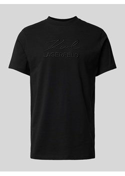 T-shirt z napisem z logo ze sklepu Peek&Cloppenburg  w kategorii T-shirty męskie - zdjęcie 170886153