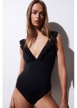 H & M - Kostium kąpielowy z usztywnianymi miseczkami - Czarny ze sklepu H&M w kategorii Stroje kąpielowe - zdjęcie 170886292