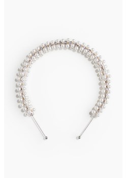 H & M - Sztywna opaska do włosów - Srebrny ze sklepu H&M w kategorii Opaski damskie - zdjęcie 170886382