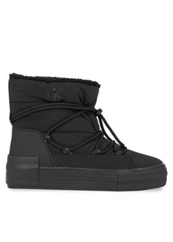 Calvin Klein Jeans Sneakersy Bold Vulc Flatf Snow Boot Wn YW0YW01181 Czarny ze sklepu MODIVO w kategorii Śniegowce damskie - zdjęcie 170887592