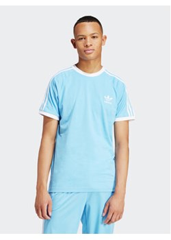 adidas T-Shirt adicolor Classics 3-Stripes IM9392 Niebieski Slim Fit ze sklepu MODIVO w kategorii T-shirty męskie - zdjęcie 170887763