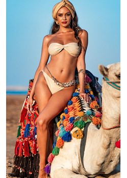 Dwuczęściowy beżowy strój kąpielowy golden bikini bez ramiączek 189/02, Kolor beżowy, Rozmiar S, Primo ze sklepu Primodo w kategorii Stroje kąpielowe - zdjęcie 170888333