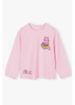 Różowa bluzka dla dziewczynki z długim rękawem ze sklepu 5.10.15 w kategorii Bluzy dziewczęce - zdjęcie 170888791