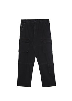 Cropp - Czarne jeansy wide leg - czarny ze sklepu Cropp w kategorii Jeansy męskie - zdjęcie 170891013