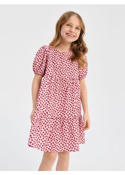 Sinsay - Sukienka z marszczeniami - różowy ze sklepu Sinsay w kategorii Sukienki dziewczęce - zdjęcie 170892673