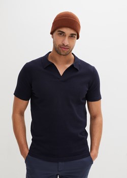 Shirt polo z dzianiny o gładkim splocie drobnych oczek ze sklepu bonprix w kategorii T-shirty męskie - zdjęcie 170893694