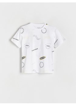 Reserved - T-shirt z nadrukiem - biały ze sklepu Reserved w kategorii T-shirty chłopięce - zdjęcie 170894261