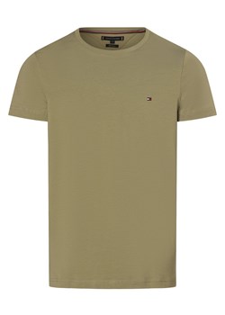 Tommy Hilfiger T-shirt męski Mężczyźni Dżersej trzcinowy jednolity ze sklepu vangraaf w kategorii T-shirty męskie - zdjęcie 170894450