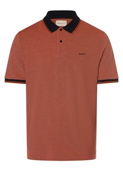 Gant Męska koszulka polo Mężczyźni Bawełna pomarańczowy marmurkowy ze sklepu vangraaf w kategorii T-shirty męskie - zdjęcie 170894461