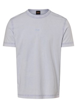 BOSS Orange Koszulka męska - Tokks Mężczyźni Bawełna jasnoniebieski jednolity ze sklepu vangraaf w kategorii T-shirty męskie - zdjęcie 170894474