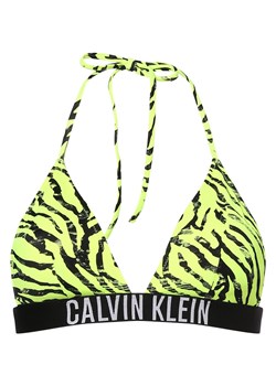 Calvin Klein Damski stanik bikini - trójkątny - usztywniany Kobiety cytrynowy wzorzysty ze sklepu vangraaf w kategorii Stroje kąpielowe - zdjęcie 170896413