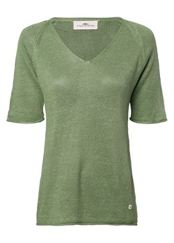 Fynch-Hatton Damski sweter lniany Kobiety len zielony jednolity ze sklepu vangraaf w kategorii Swetry damskie - zdjęcie 170896422