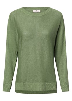 Fynch-Hatton Damski sweter lniany Kobiety len zielony jednolity ze sklepu vangraaf w kategorii Swetry damskie - zdjęcie 170896424