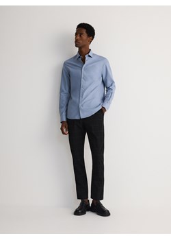 Reserved - Bawełniana koszula regular fit - niebieski ze sklepu Reserved w kategorii Koszule męskie - zdjęcie 170896981