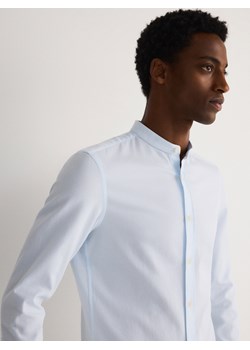 Reserved - Koszula super slim fit ze stójką - niebieski ze sklepu Reserved w kategorii Koszule męskie - zdjęcie 170897003