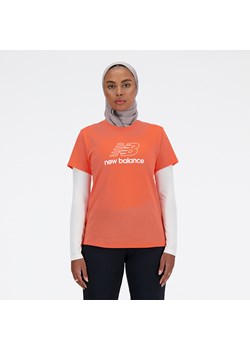 Koszulka damska New Balance WT41816GFR – pomarańczowa ze sklepu New Balance Poland w kategorii Bluzki damskie - zdjęcie 170897050