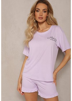 Jasnofioletowy Komplet Piżamowy 2-częściowy Iodia ze sklepu Renee odzież w kategorii Piżamy damskie - zdjęcie 170897722