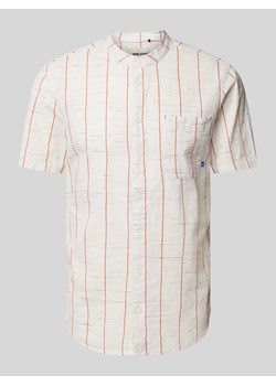 Koszula casualowa o kroju slim fit ze stójką ze sklepu Peek&Cloppenburg  w kategorii Koszule męskie - zdjęcie 170897781