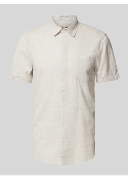 Koszula casualowa o kroju slim fit z rękawem o dł. 1/2 ze sklepu Peek&Cloppenburg  w kategorii Koszule męskie - zdjęcie 170898090