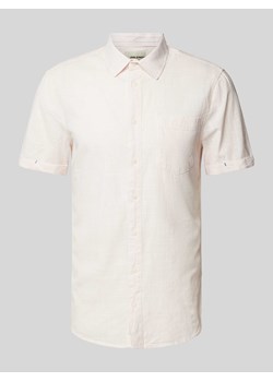Koszula casualowa o kroju slim fit z rękawem o dł. 1/2 ze sklepu Peek&Cloppenburg  w kategorii Koszule męskie - zdjęcie 170898111