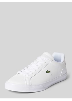 Sneakersy ze skóry w jednolitym kolorze ze sklepu Peek&Cloppenburg  w kategorii Trampki damskie - zdjęcie 170898190