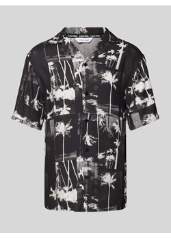Koszula casualowa z wiskozy ze wzorem na całej powierzchni ze sklepu Peek&Cloppenburg  w kategorii Koszule męskie - zdjęcie 170898211