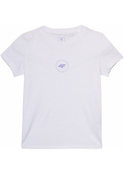Koszulka dziewczęca 4FJWSS24TTSHF1111 4F ze sklepu SPORT-SHOP.pl w kategorii Bluzki dziewczęce - zdjęcie 170900330