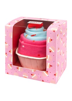Skarpetki damskie różowe SOXO babeczka w opakowaniu ze sklepu Sklep SOXO w kategorii Skarpetki damskie - zdjęcie 170902613