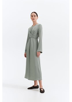 H & M - MAMA Satynowa sukienka dla karmiącej - Zielony ze sklepu H&M w kategorii Sukienki ciążowe - zdjęcie 170905534