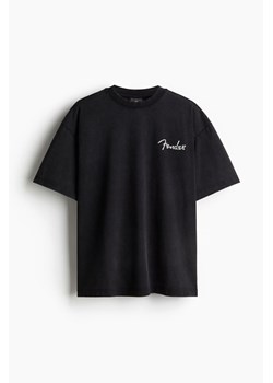 H & M - T-shirt Oversized Fit - Czarny ze sklepu H&M w kategorii T-shirty męskie - zdjęcie 170905550