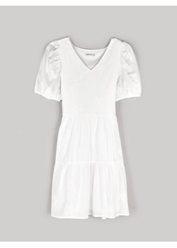 GATE Damska sukienka mini z marszczonymi rękawami 36 ze sklepu gateshop w kategorii Sukienki - zdjęcie 170909264